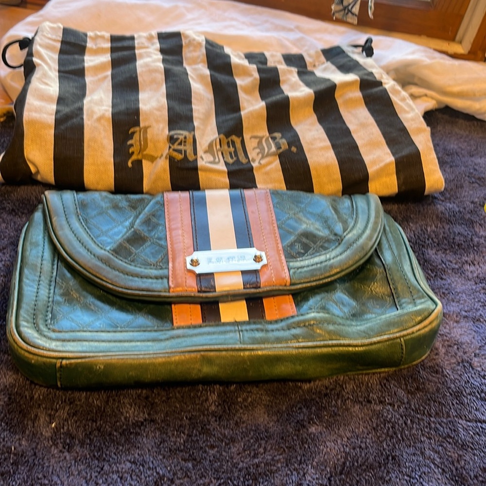 LAMD vintage clutch purse very small worn out spots seen in picture